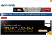 Tablet Screenshot of mineriaenergia.com